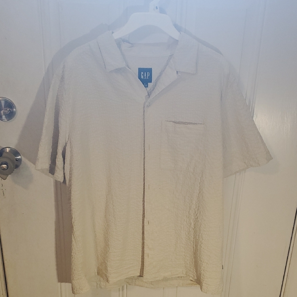 GAP Men's Cream Shirt